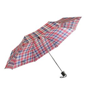 Parapluie Droit Automatique Motifs Écossais - Grand Modèle Couvrant 2 Personnes