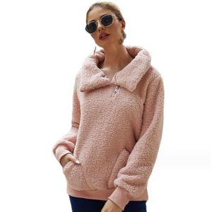 Sweat rose femme sans capuche discount