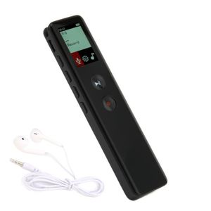 ENREGISTREUR Qiilu Enregistreur Vocal Mini Portable avec Lecteur MP3, Enregistrement USB Rechargeable