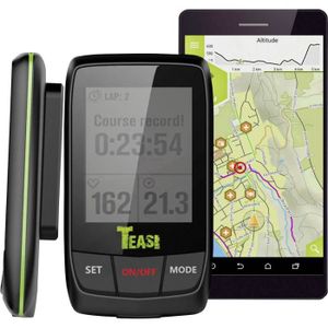 GPS PEDESTRE RANDONNEE  Teasi CORE GPS outdoor en vélo  Bluetooth®, protection anti-éclaboussures