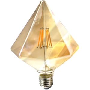 AMPOULE - LED Ampoule à filament LED E27 6 W Q126 rétro cône Edi
