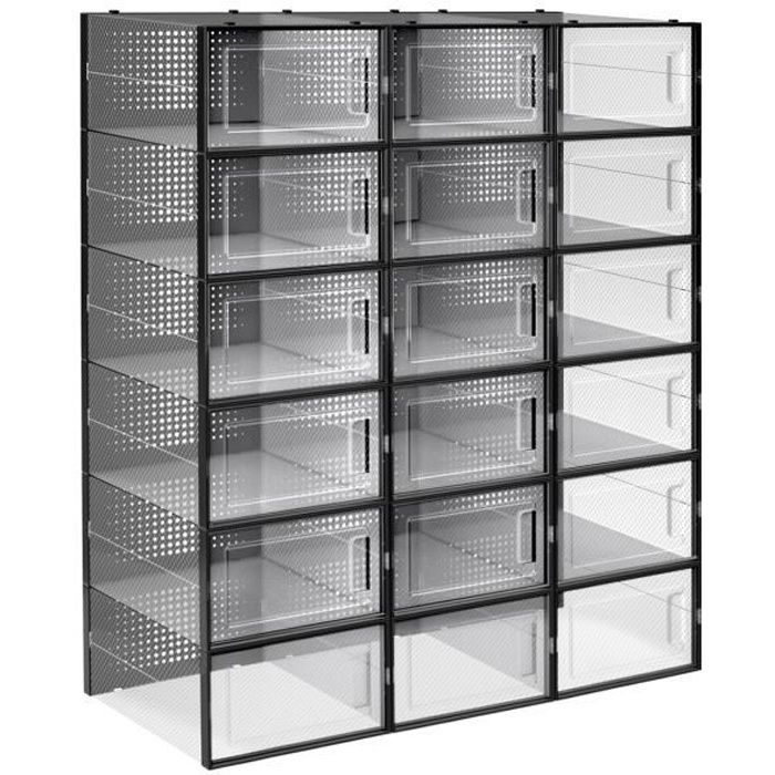 2 pièces Boîte de rangement pour chaussures chaussure stockage minimaliste  transparent pour domicile, Mode en ligne