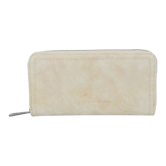 Depesche 13344 Miss Melody Poppy Sand - Porte-Monnaie Beige Et Bleu Avec Motif Chevaux Et Coquelicots