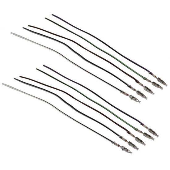 Aerzetix: 10x Cosses électriques Femelles Plate 6.3mm 0.8mm 1,5...2