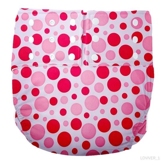 Couche-culotte Adulte Lavable Réutilisable – Protection Anti-fuites, Respirante – Taille Ajustable – Coton Doux