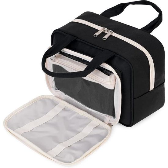 Trousse De Toilette Voyage Grande Capacité - Organisateur Avec Séparateurs, Couleur Rose