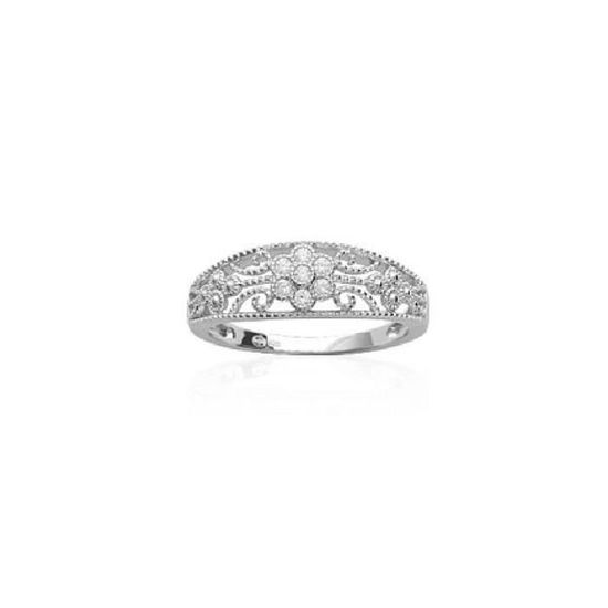 BAGUE en ARGENT MASSIF sertie ZIRCONIUM TAILLE 52 DISPONIBLE