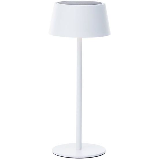 Lampe de table d'extérieur - BRILLIANT - PICCO - LED et solaire - Métal et plastique - 5 W - Blanc
