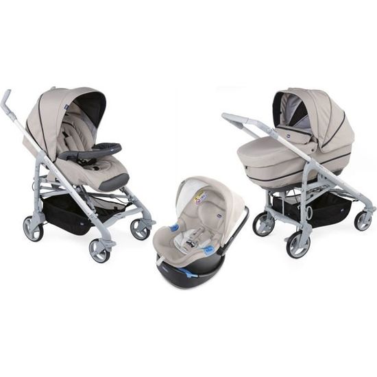 CHICCO Poussette combin e Trio Love Up Bebecare Beige Cdiscount