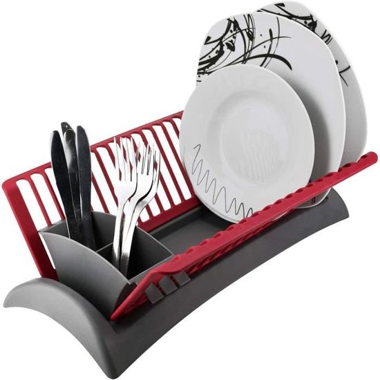 Égouttoir à vaisselle compact plastique classico - InterDesign Argent