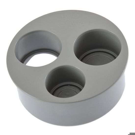 Tampon De Réduction PVC Gris 100/40/40/32 Mm - Femelle Operculé Pour évacuation Eaux Usées