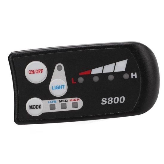 Écran LED S810 Pour Vélo électrique 36V/48V - Affichage Vitesse, Batterie, Paramètres Personnalisables