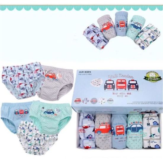 Slip Garçon Marvel Spider-Man – Taille 4 – Lot De 5 – Neuf Emballé, Coton