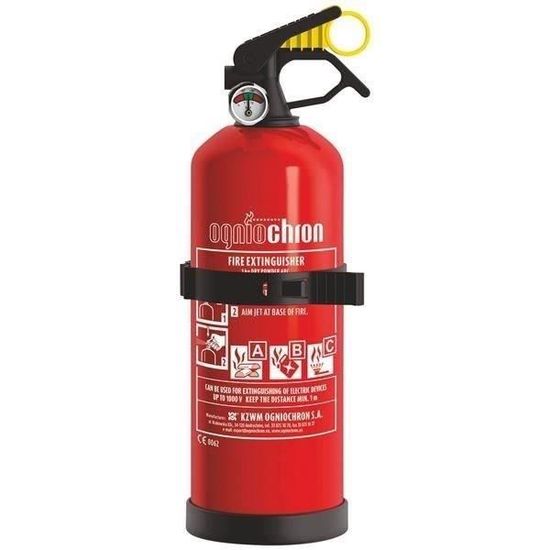 Extincteur Safe T Design, design tonique, extincteur à poudre 1 kg avec Extincteur Safe T Design, design tonique, extincteur à poudre 1 kg avec