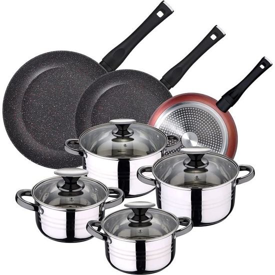 Cuit-Vapeur 3 Étages Inox 28cm - Avec Couvercle Verre - Sain Et Pratique Pour Légumes, Poisson, Boulettes