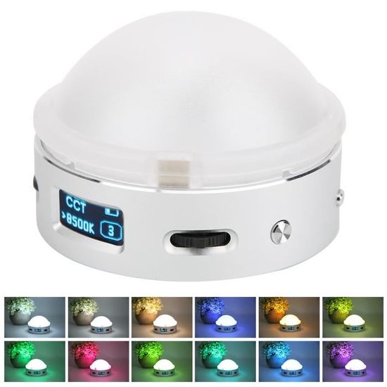 K&F CONCEPT Lumière Vidéo LED Bicolore, 2000mAh Lumière Appoint portable pour la Photographie, 15 Effets de Lumière, 2500K-9900K, CRI 96 , pour Vlogging,Selfie,Photographie de la Main à la Main, Blanc K&F CONCEPT Lumière Vidéo LED Bicolore, 2000mAh Lumière Appoint portable pour la Photographie, 15 Effets de Lumière, 2500K-9900K, CRI 96 , pour Vlogging,Selfie,Photographie de la Main à la Main, Blanc