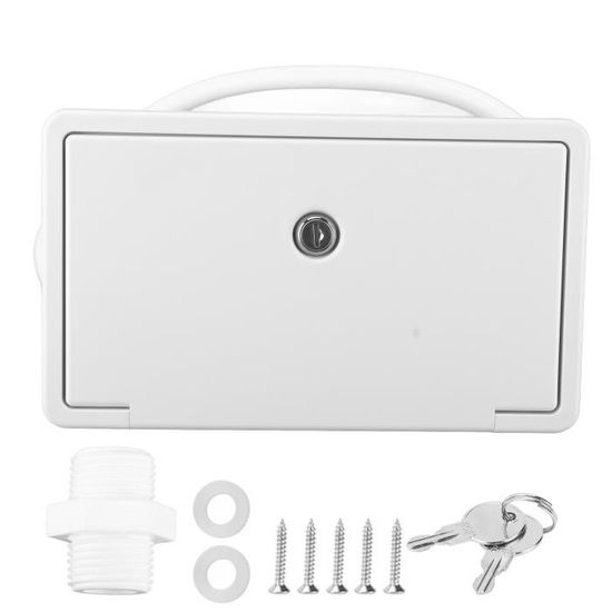 Boîte De Douche Extérieure Pour Camping-Car / Bateau - Avec Serrure Et 2 Clés, Eau Chaude/froide