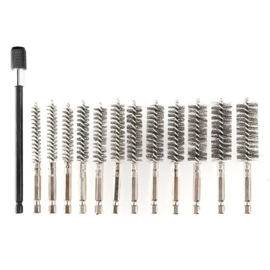 Lot De 3 Ou 9 Nettoyeurs De Tuyaux En Cuivre Pour Perceuse - Brosses 6,35 Mm Pour Soudure Plomberie