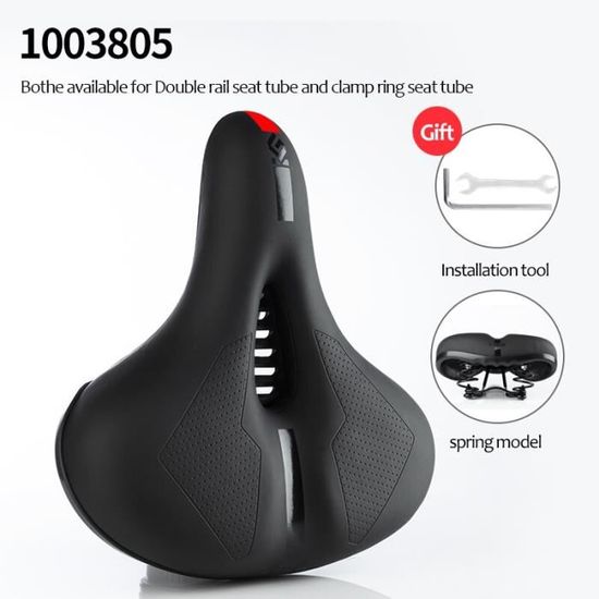 Selle Creuse VTT Selle Vélo Drfeify - Confort Ergonomique Creuse - Anti-chocs - Vélos Route Et VTT - Noir Selle Confort VTT Route