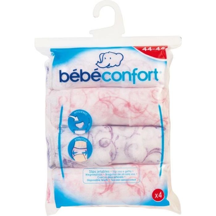 BEBE CONFORT Lot De 4 Slips Jetables Taille 44-46