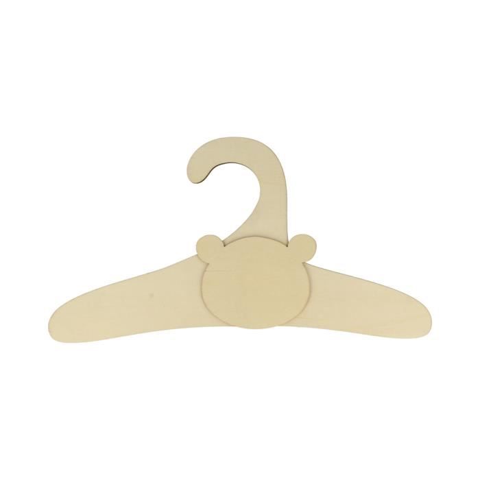 Cintre nounours en bois 29 x 21,5 cm - Cintre en Bois