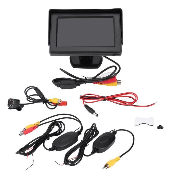 Caméra de recul de vue arrière de voiture sans fil Kit de moniteur LCD TFT 4,3 pouces Vision nocturne ZJ4 HB035 -YNF