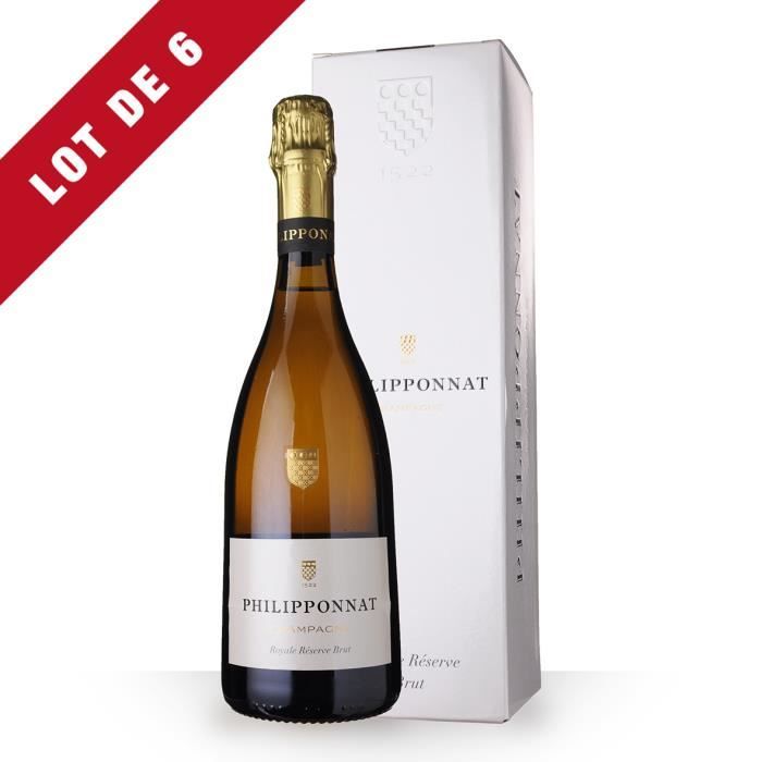 6X Philipponnat Royale Réserve Brut 75cl - Etui - Champagne