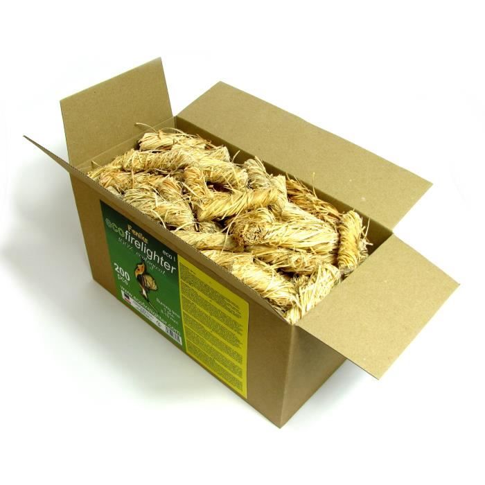 Allume-feu 200 pièces en bois naturel écologique – Idéal pour allumer les feux.