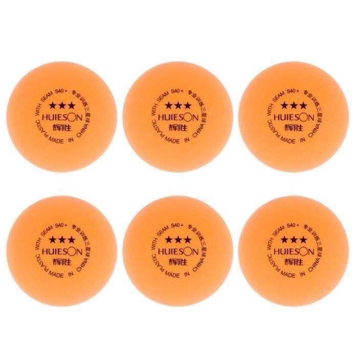 6cps Balle d'Entraînement de Tennis de Table ,Ping-Pong Accessoire Cadeau Tennis de Table -Orange