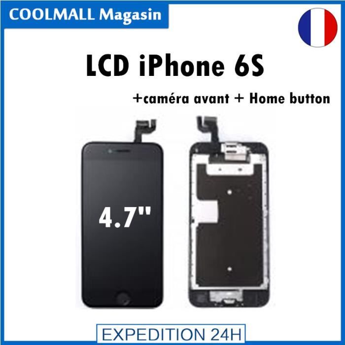 Complet Ecran Lcd avec caméra avant + Home button Pour iphone 6S - Noir