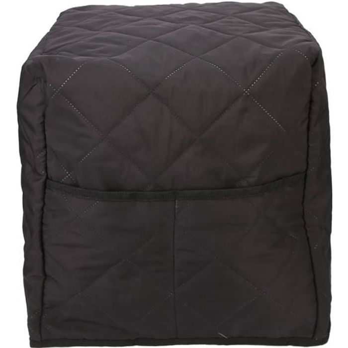 Housse de protection en coton doux pour machine à café - Housse de protection pour machine à café intelligente - noir
