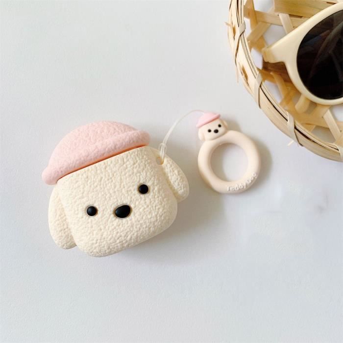 ECOUTEUR Accessoires Housse De Protection 3D Beautiful Dog Pour Apple Air-Pods 1-2 Etui Charge GGF91106003PK