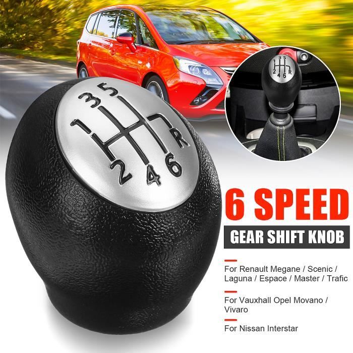 6-Vitesse Pommeau Levier Vitesse Pour Renault Megane Vauxhall Movano Vivaro