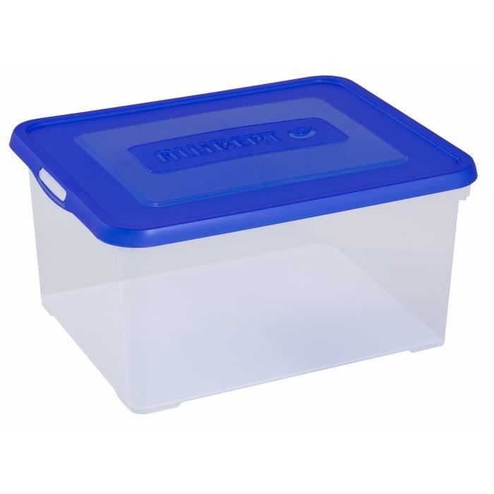 Boîte de rangement bleu 35 L - 243840