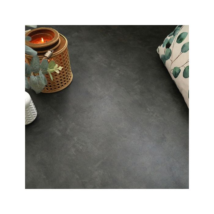Dalles sol PVC Clipsable - Click 5G - Aspect Béton anthracite (1,49 m²)