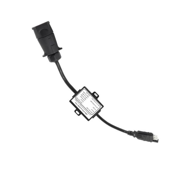 DILWE-Convertisseur de lumière de remorque USA 4 broches vers adaptateur 7 broches EUR séparation du signal de freinage / arrêt-LAP