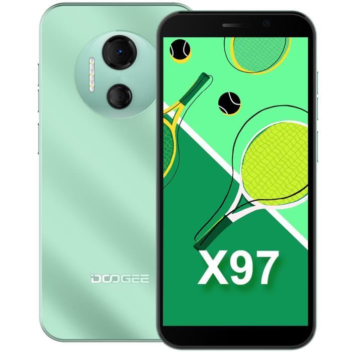 Smartphone DOOGEE X97 Pro 4Go 64Go Android 12 Écran 6.0'' Caméra 12MP Batterie 4200mAh 4G Pas Cher portable Téléphone - Vert