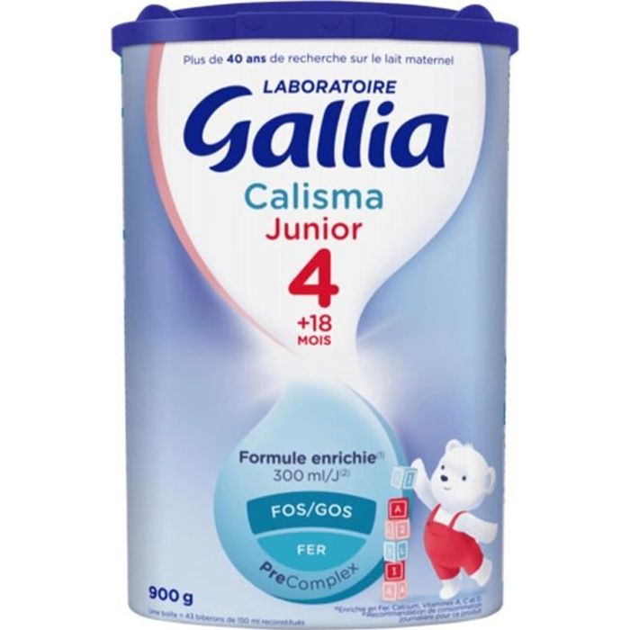 Laboratoire Gallia Junior, Lait en poudre pour bébé, De 18 à 36 Mois, 1x900g