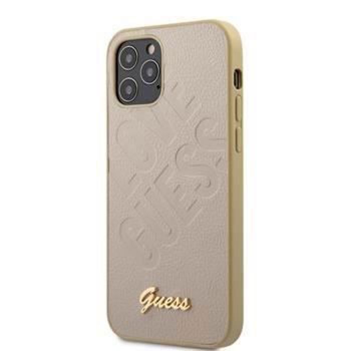 Coque Guess Iridescent Love pour iPhone 12 mini 5,45'' or