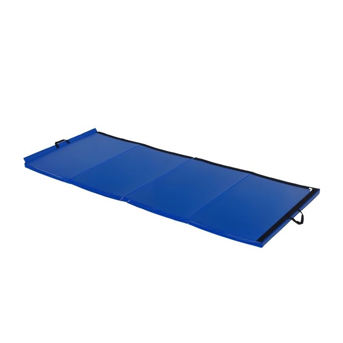 Tapis de sol gymnastique natte de gym matelas fitness pliable portable 10 pieds bleu 04