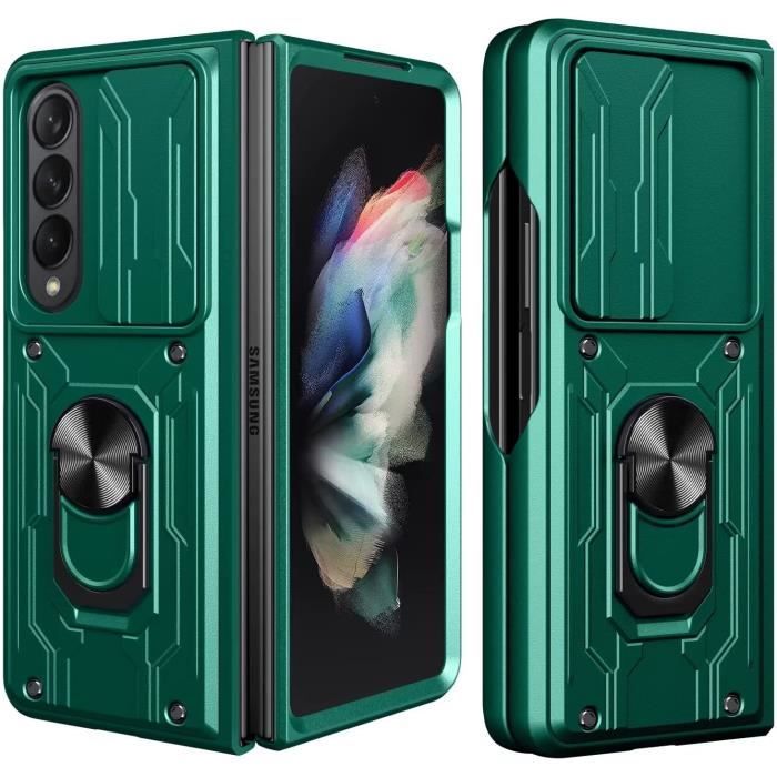 Coque Samsung Galaxy Z Fold 4 TPU + PC 2 en 1 Double Antichoc Résistant aux Rayures Siège Support Samsung Galaxy Z Fold 4 é J