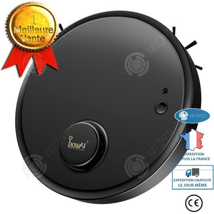 INN® Robot balayeur Balayage automatique Recharge Aspirateur laveur automatique Petits électroménagers Noir balayeur Balayage intell