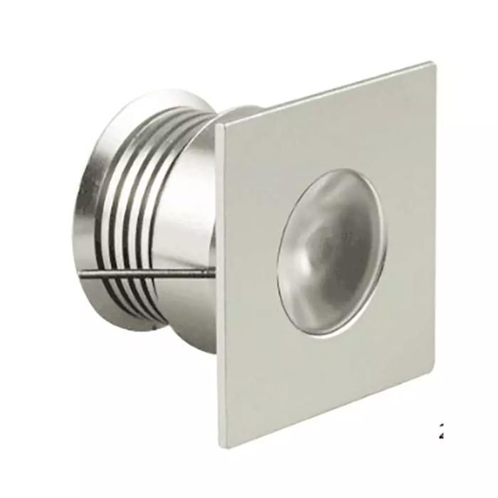 Spot LED Carré Encastrable Compact 4W 12V Équivalent 30W IP65 - Blanc Naturel 4000K
