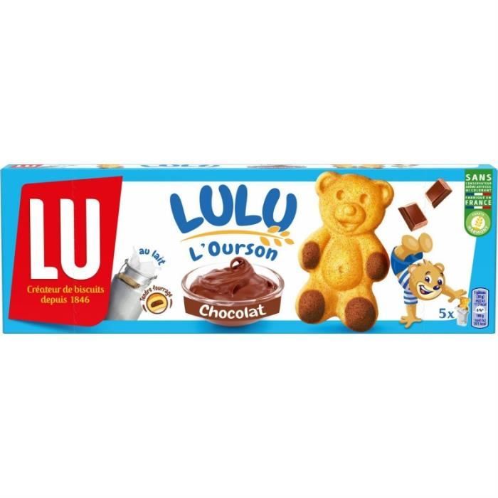 LULU L'OURSON - Lu L'Ourson Chocolat 150G - Lot De 4