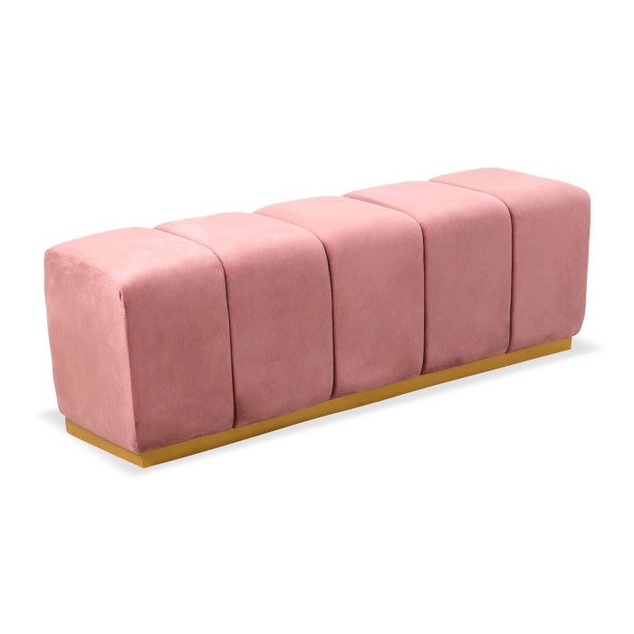 Canapé convertible Rose Velours Pas cher Confort