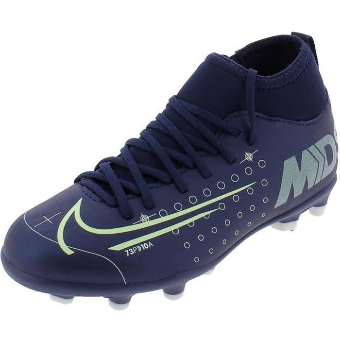 NIKE JR SUPERFLY 7 CLUB CHAUSSURES DE FOOTBALL GARCON BLEU BQ5418401