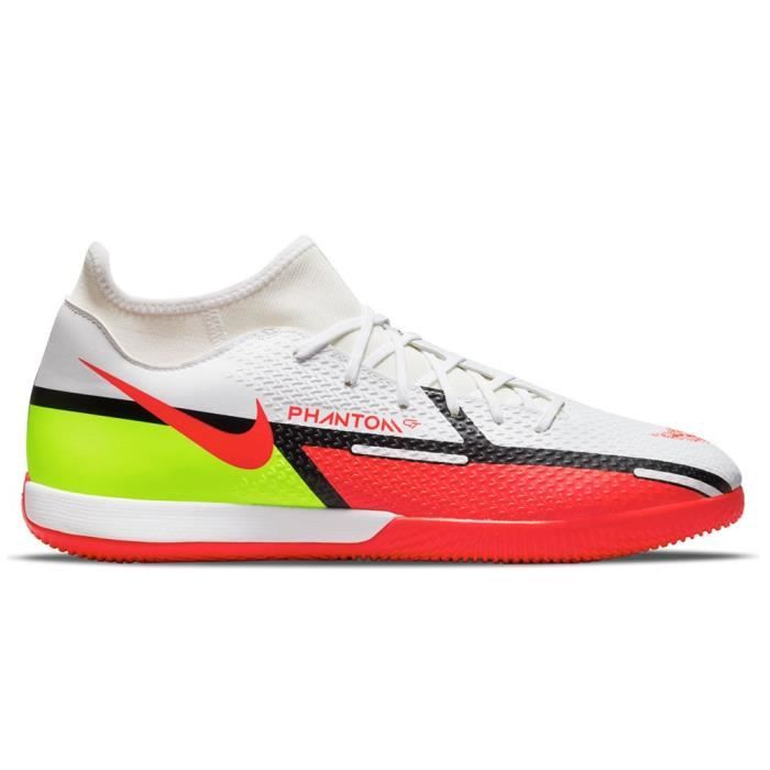 Chaussures NIKE Phantom GT2 Academy DF IC Blanc-Rouge - Homme/Adulte