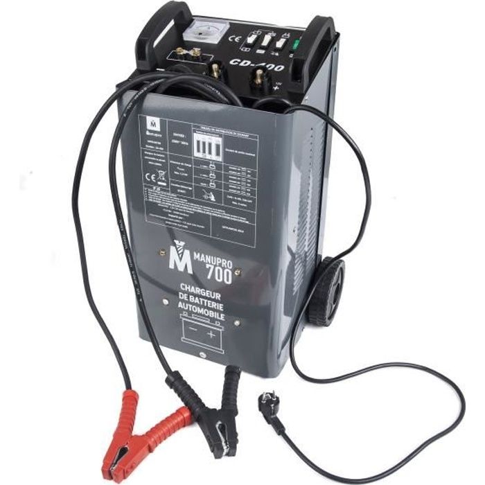 Booster de démarrage/Chargeur de batterie de voiture - MANUPRO - MANUPRO 700 - 40A - 1400W - 12/24V