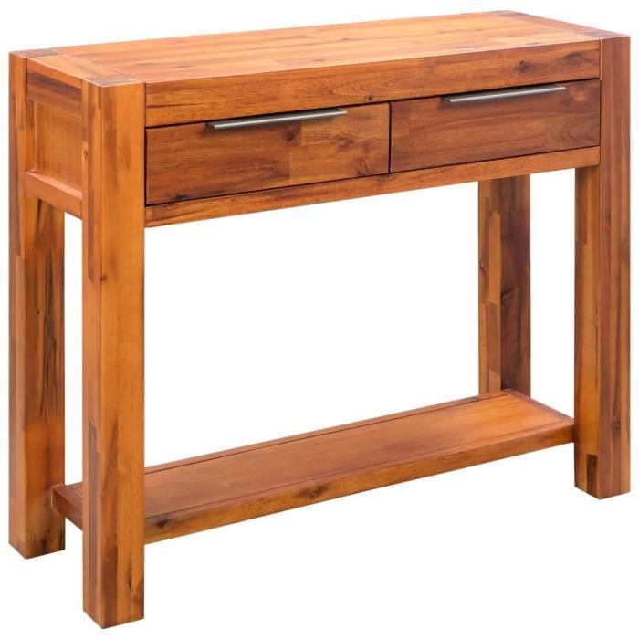 Table console Table d'appoint Bois d'acacia massif 86 x 30 x 75 cm