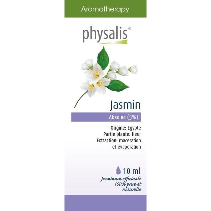 Physalis huile ESSENTIELLE Jasmin 5% 10 ml